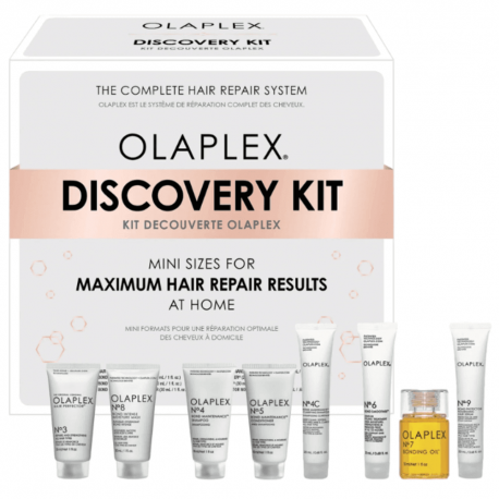 OLAPLEX Discovery Kit Rinkinys pažeistų plaukų priežiūrai Rinkinys